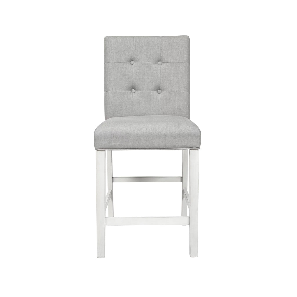 Grey Tufted Counter Chairs Set of 2 G739