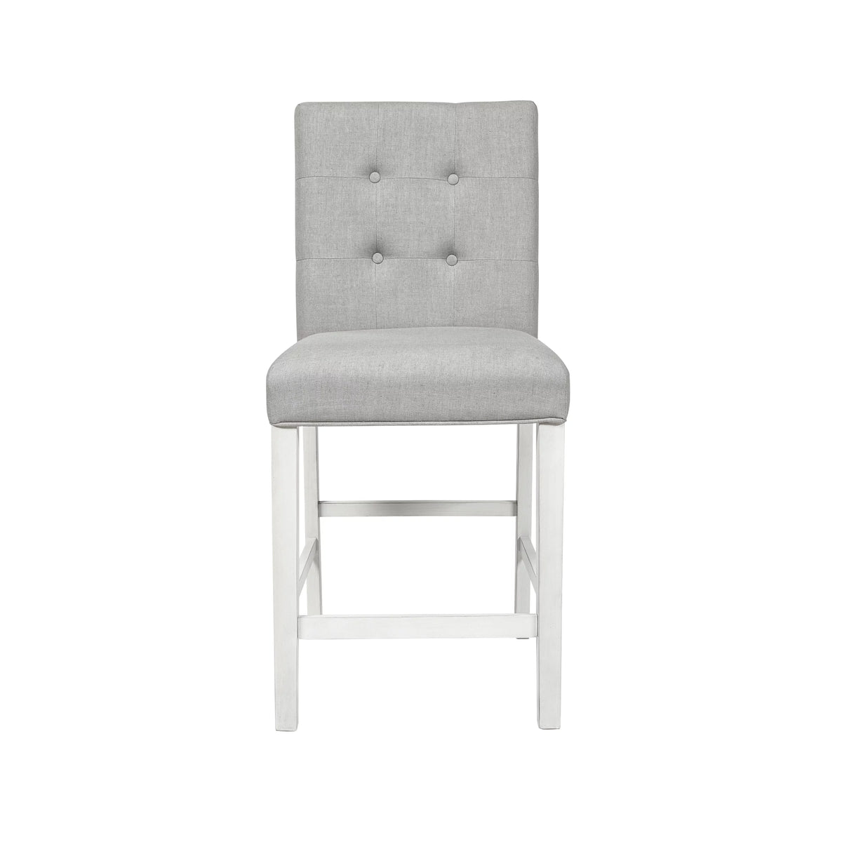 Grey Tufted Counter Chairs Set of 2 G739