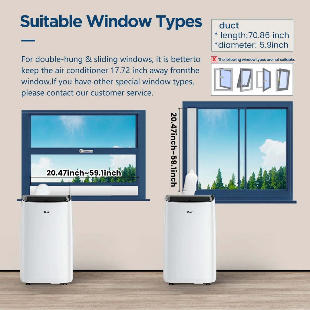 10200 BTU Portable Air Conditioner with Dehumidifier and Fan D147748