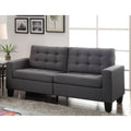 Gray Linen Sofa S776