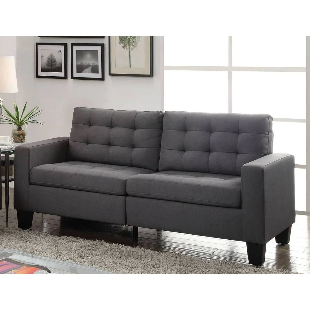 Gray Linen Sofa S776