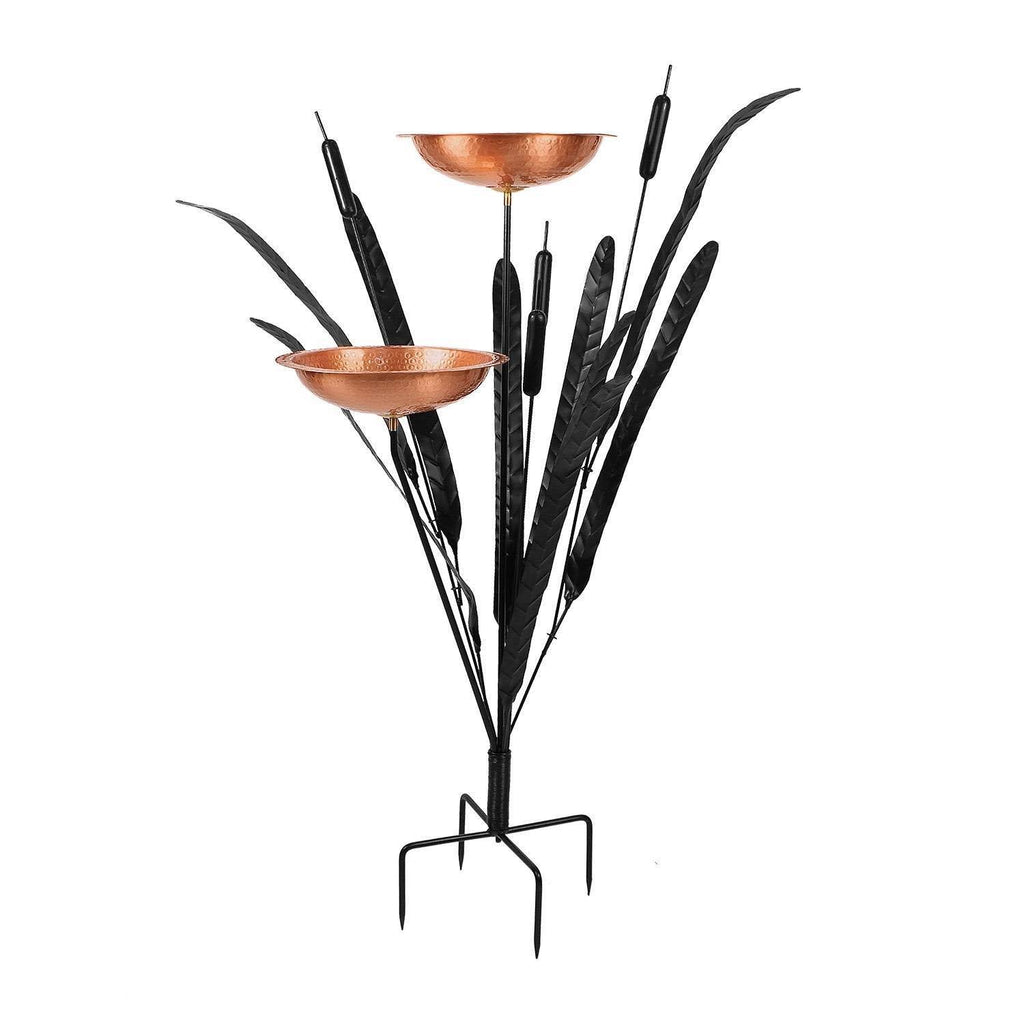 Double Cattail Birdbath K5075