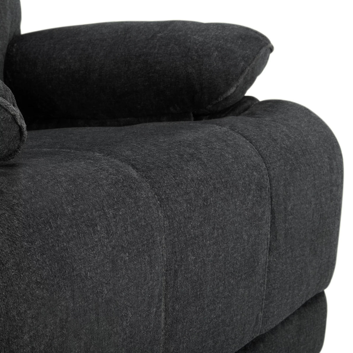 Dark Gray Swivel Glider Rocker Recliner I565055