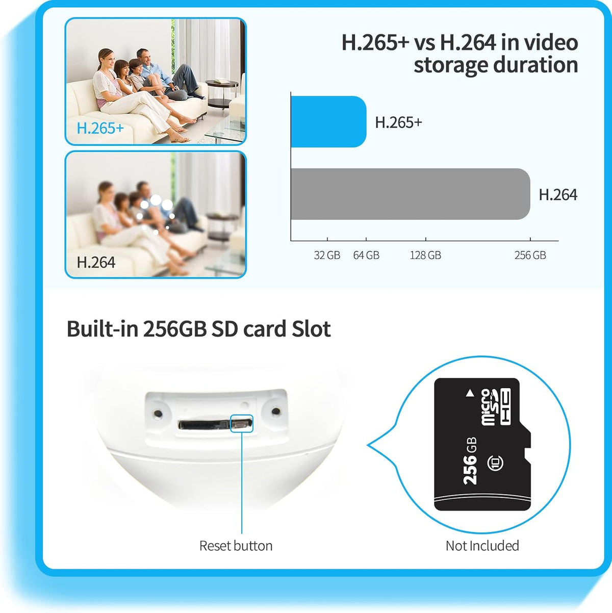 8MP 4K PoE Turret IP Camera with Built-in Mic L8357