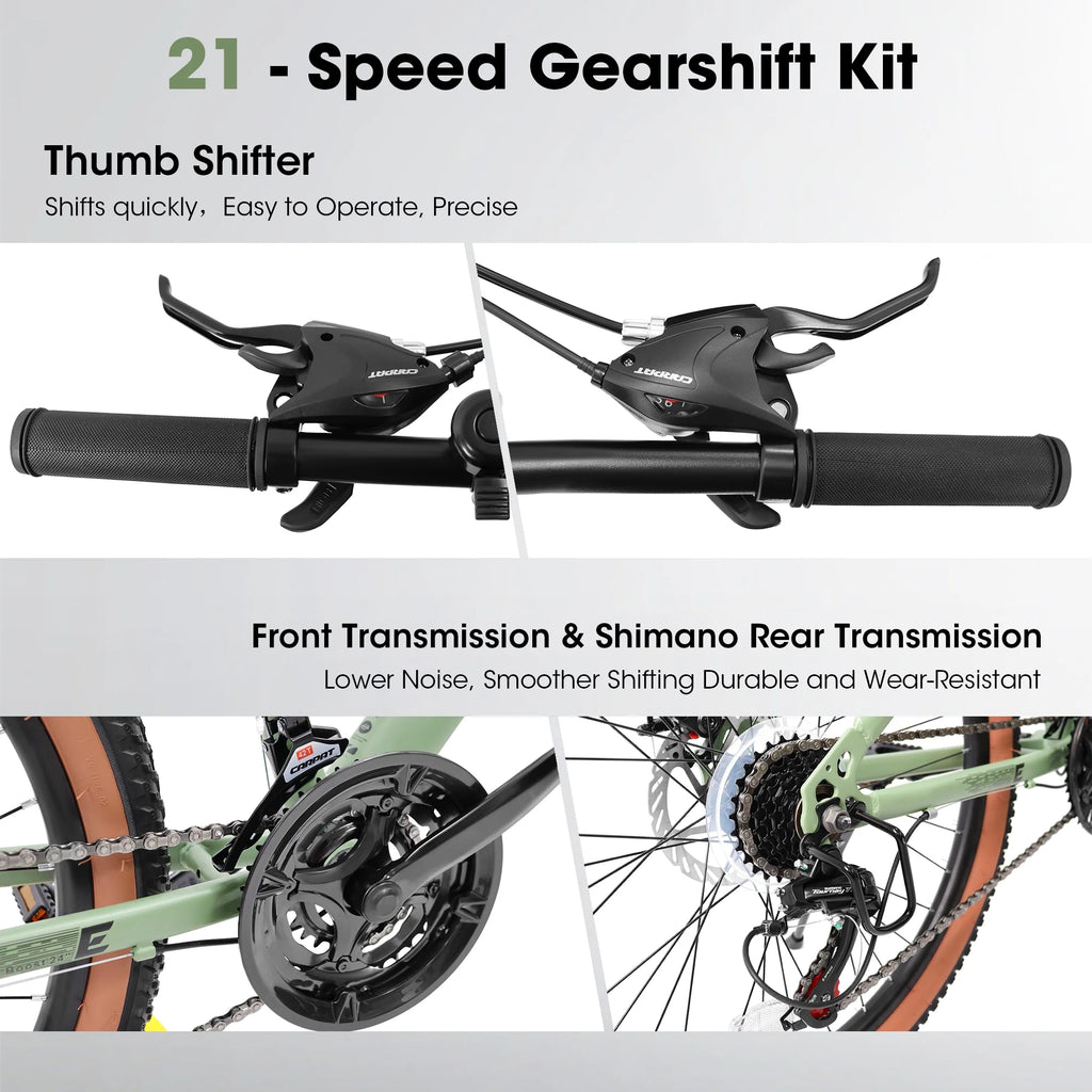 27.5 inch 21 Speeds Black Mountain Bike T122648
