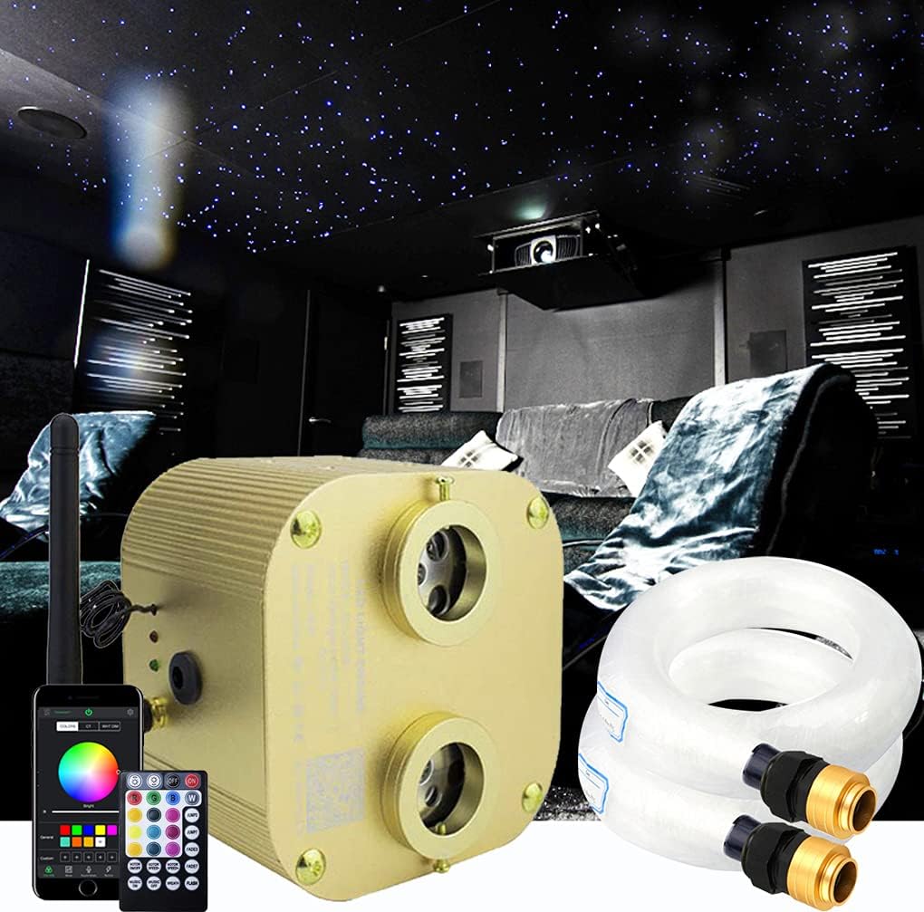 20w Fiber Optic Ceiling Lighting Kit 1100pcs 13.1ft RGBW D3781