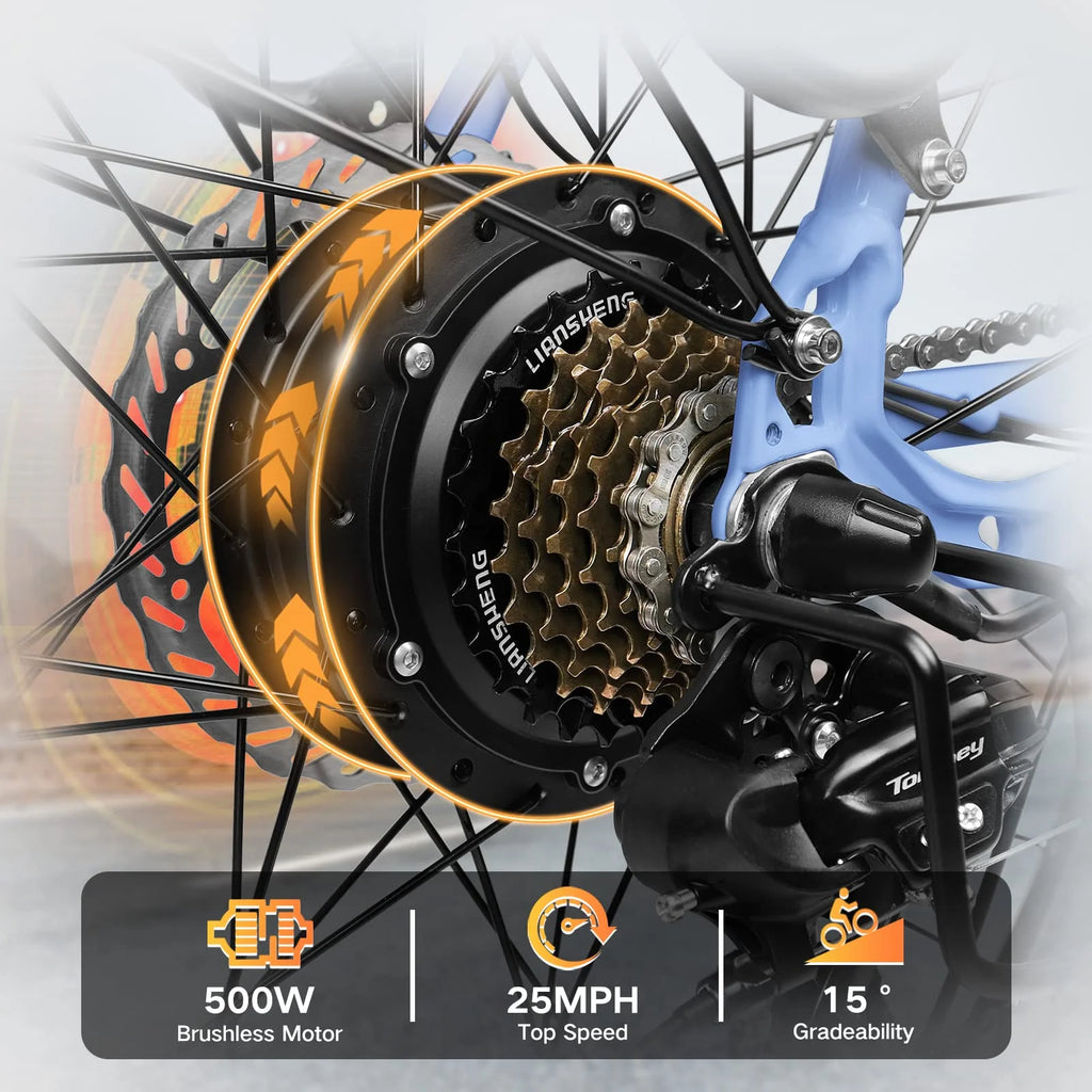 500W 48V 12Ah 7 Speed Electric Bike Y49208