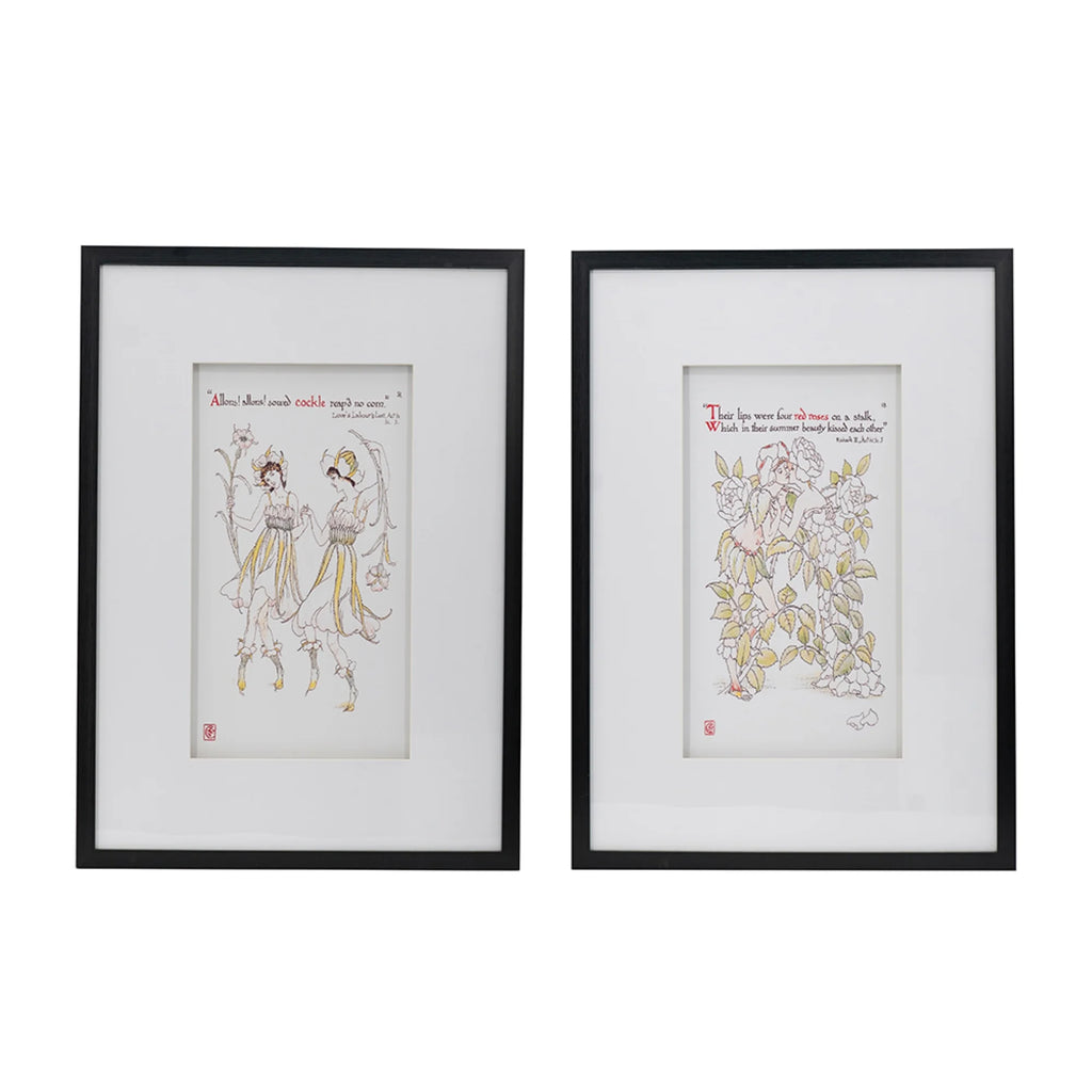 Decorative Framed Wall Arts 27.5" x 19.75" 2ct I526