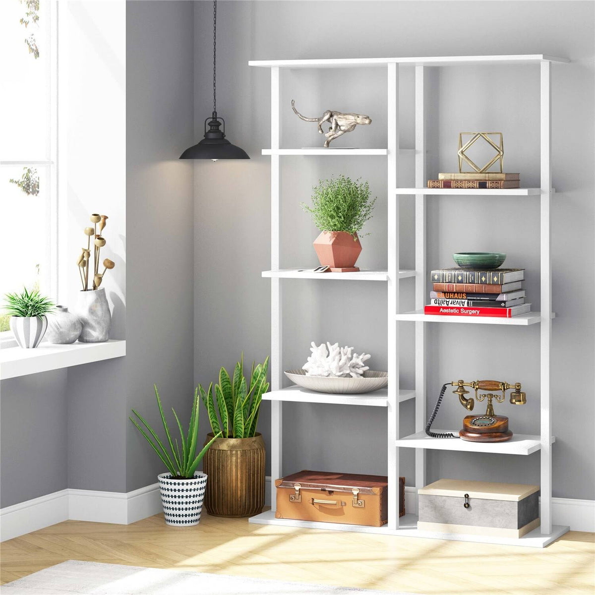 5-Tier Brown Bookcase J879007