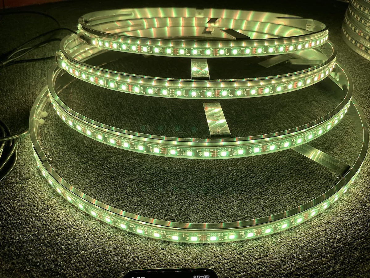 17.5'' LED Wheel Ring Lights Bluetooth Controlled 4 Lights E770145