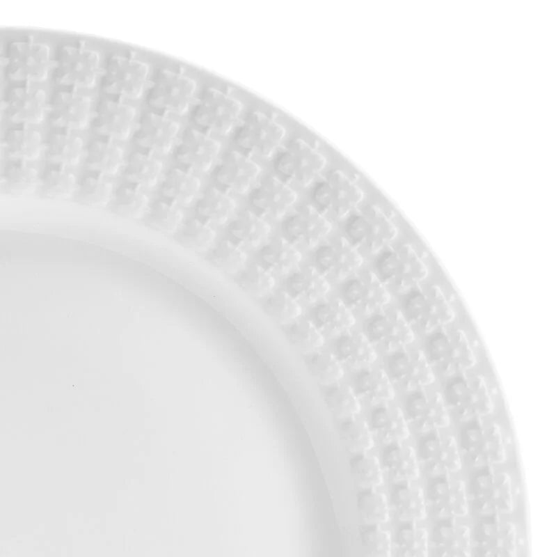 12 Piece White Porcelain Dinnerware Set D310