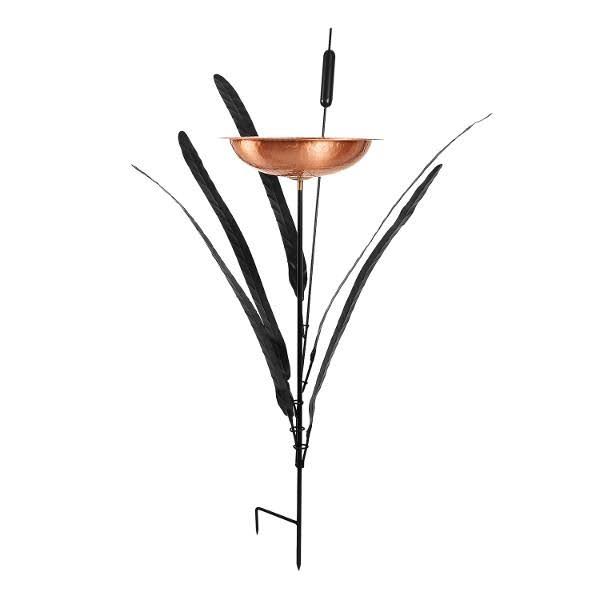 Double Cattail Birdbath K5075