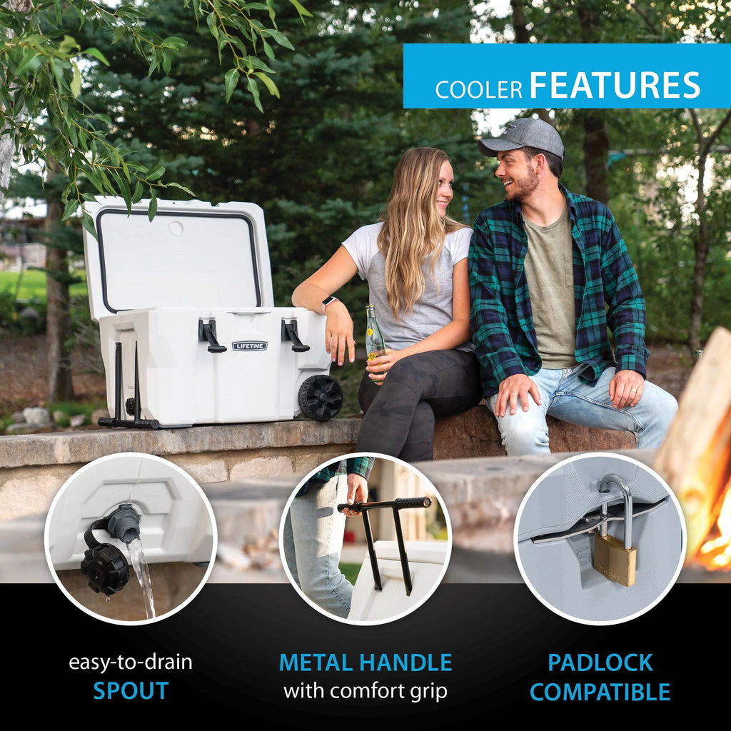 55 Quart High Performance Cooler with Wheels F1042