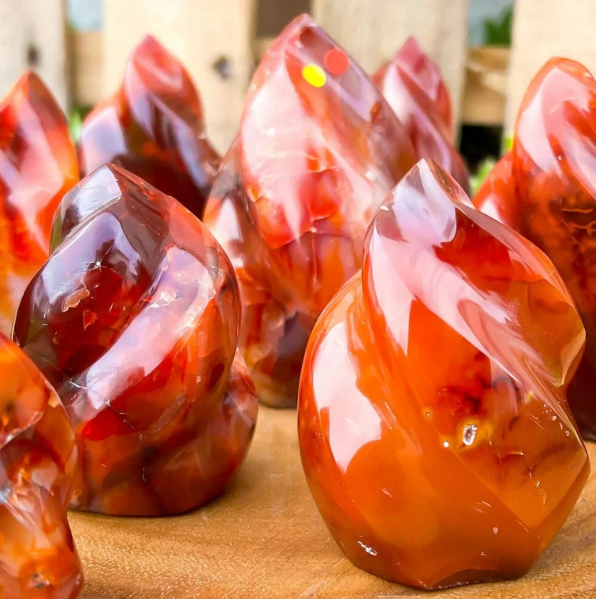 Red Agate Crystal Tower V843