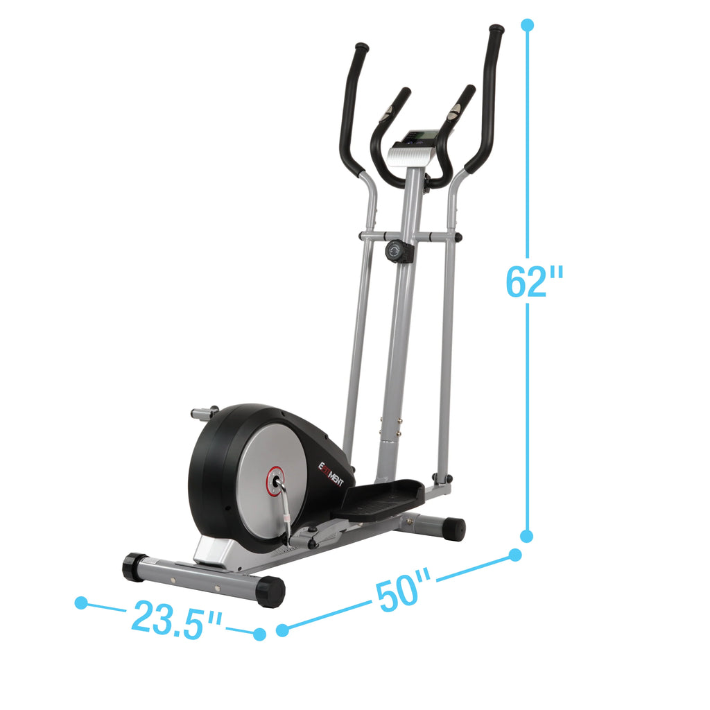 Magnetic Elliptical Trainer with LCD Monitor and Pulse Rate Grips K477