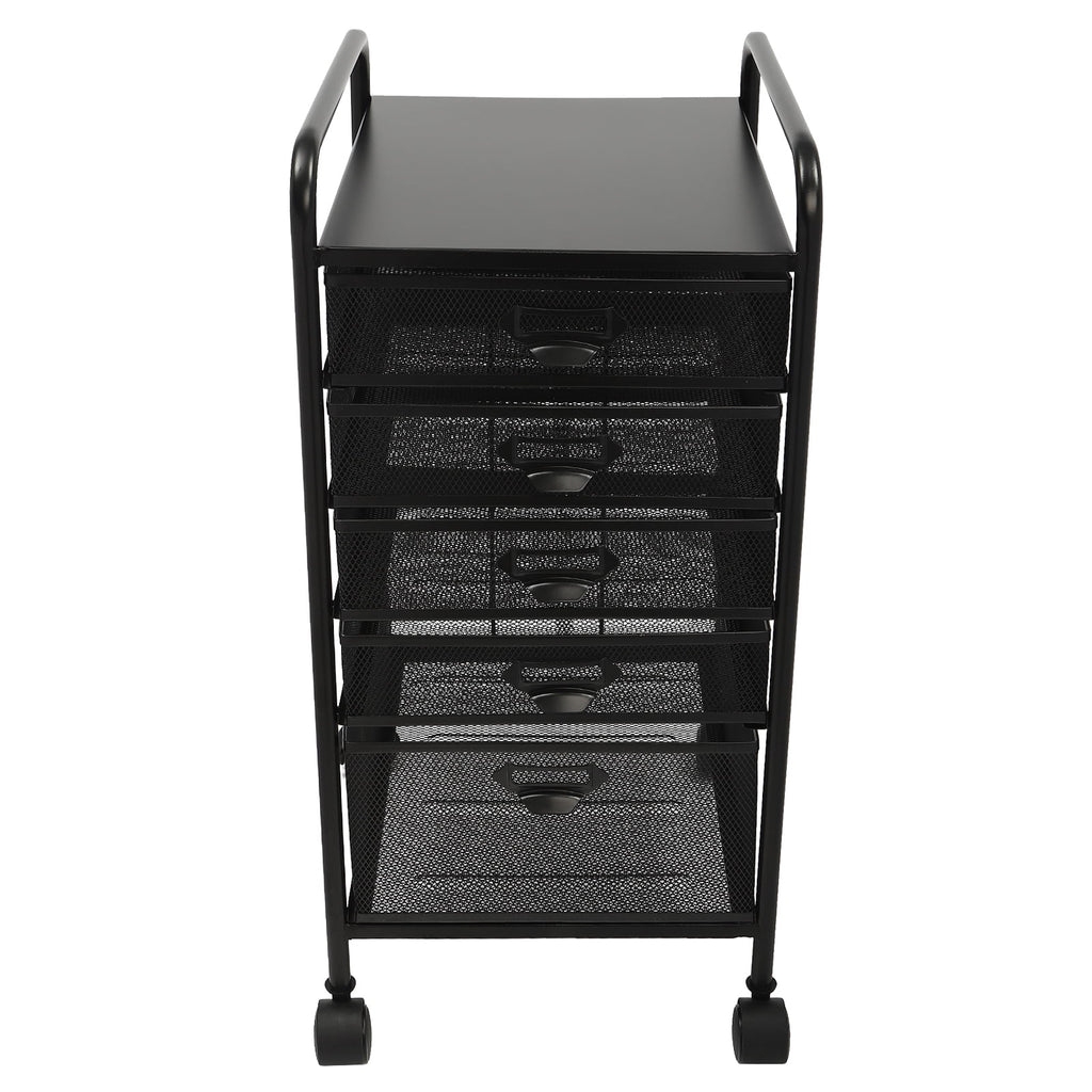 5 Drawer Black File Cabinet M54491