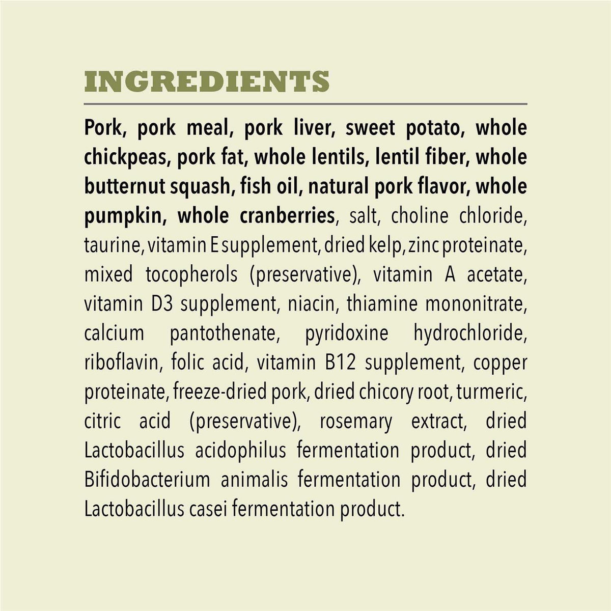 Grain-Free Pork & Squash Dry Dog Food U478513