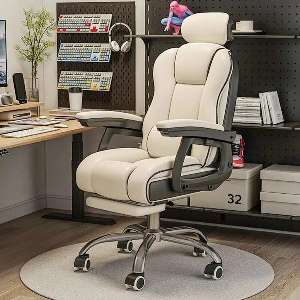 Ergonomic Reclining Leather Office Chair H413026