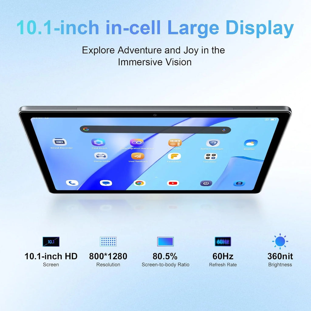 10 inch Tablet 64GB ROM 8GB RAM Android 13 Gray H9774