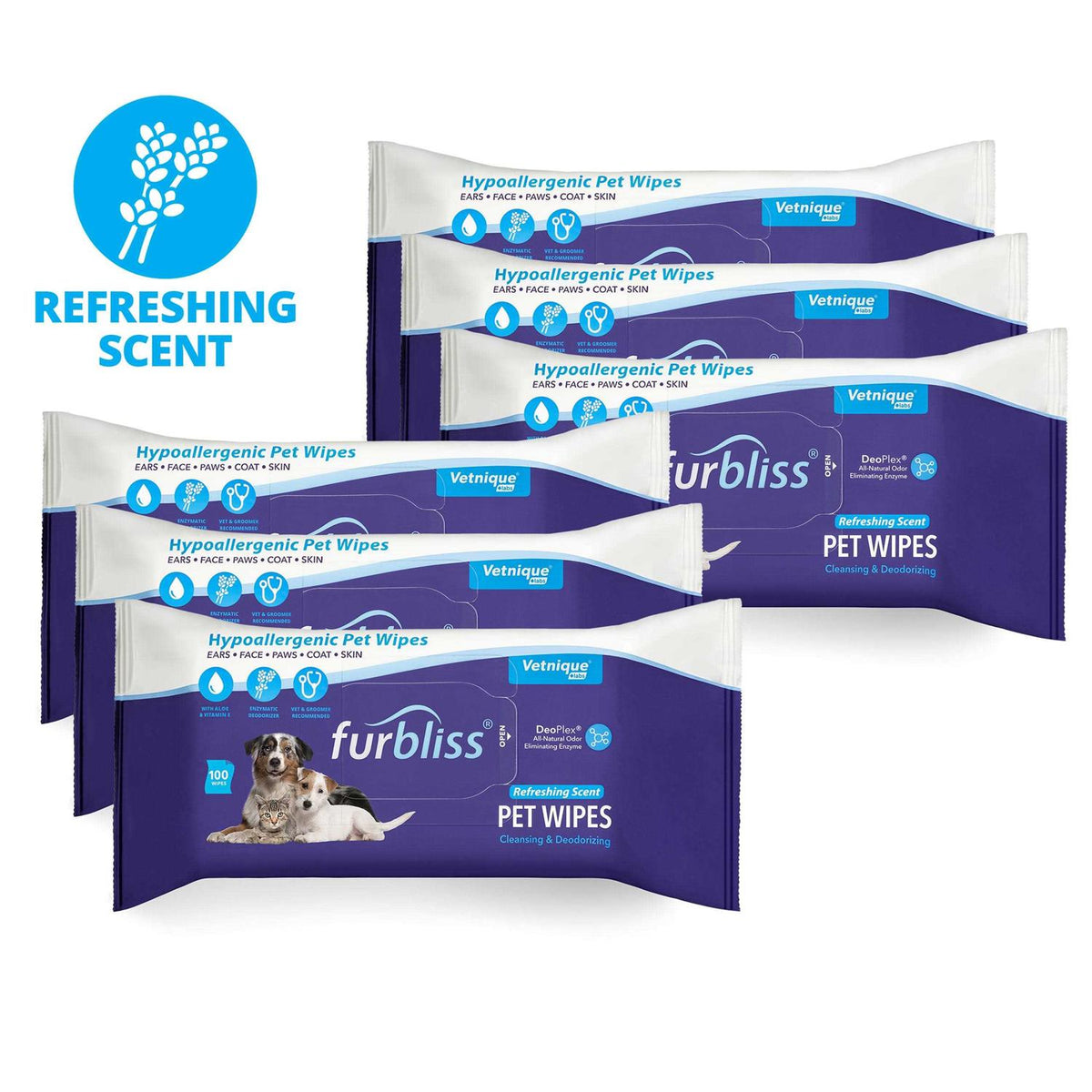 Hygienic Pet Wipes for Dogs & Cats I5383