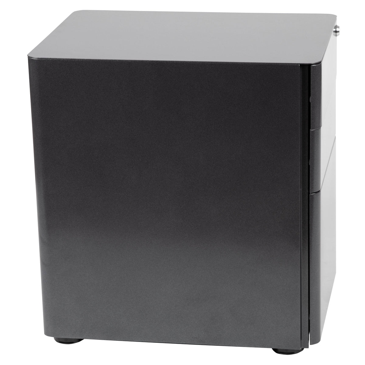 White and Charcoal 3-Drawer Mobile Filing Cabinet I540042