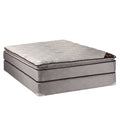 Queen Size Plush PillowTop Mattress and Box Spring Set with Metal Bed Frame R2774