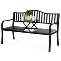 Metal Garden Bench Cast Iron Patio Furniture K979244