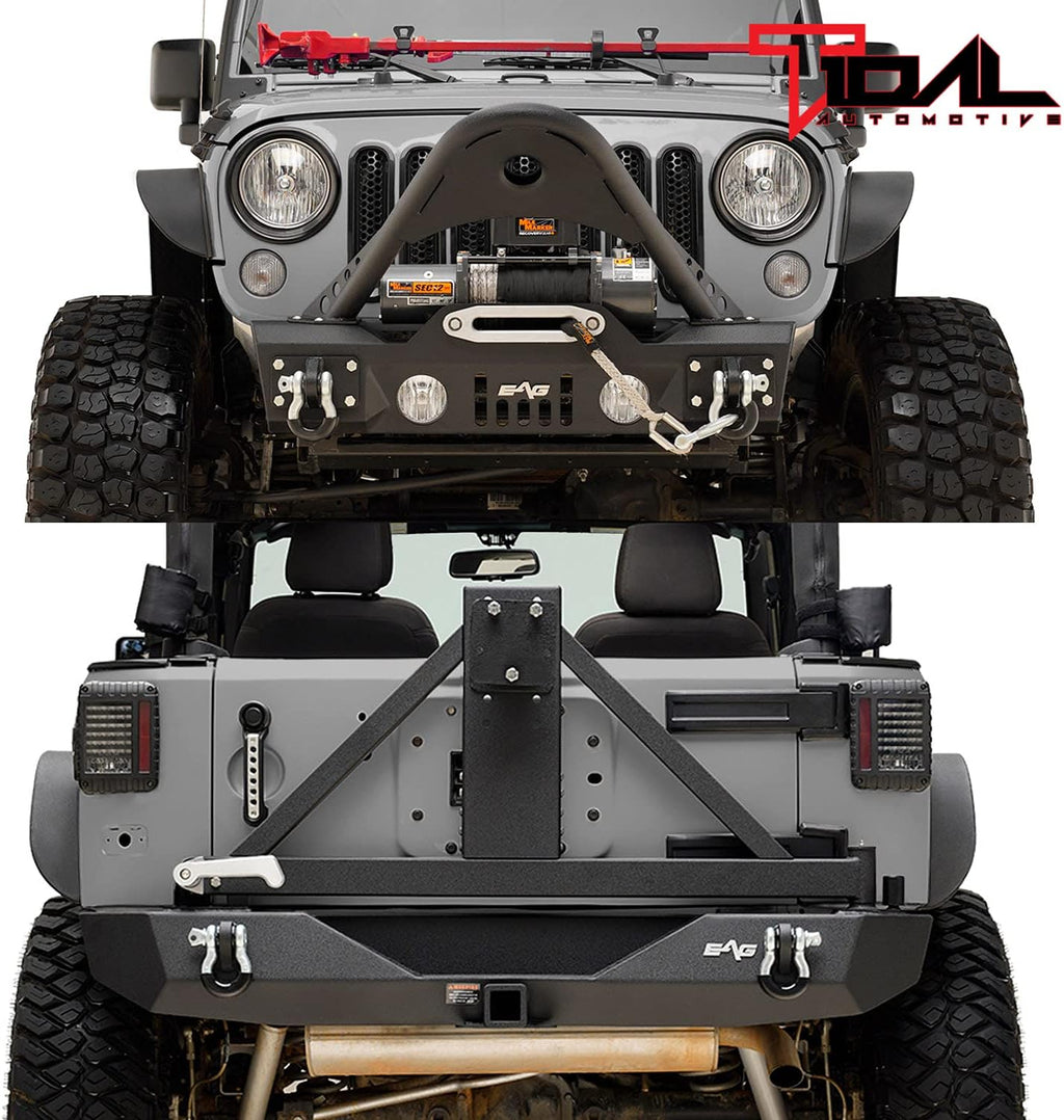 Front and Rear Bumper with Tire Carrier F8397