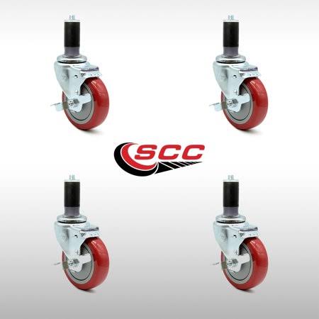 4 inch Swivel Caster Set with Brake Y13214