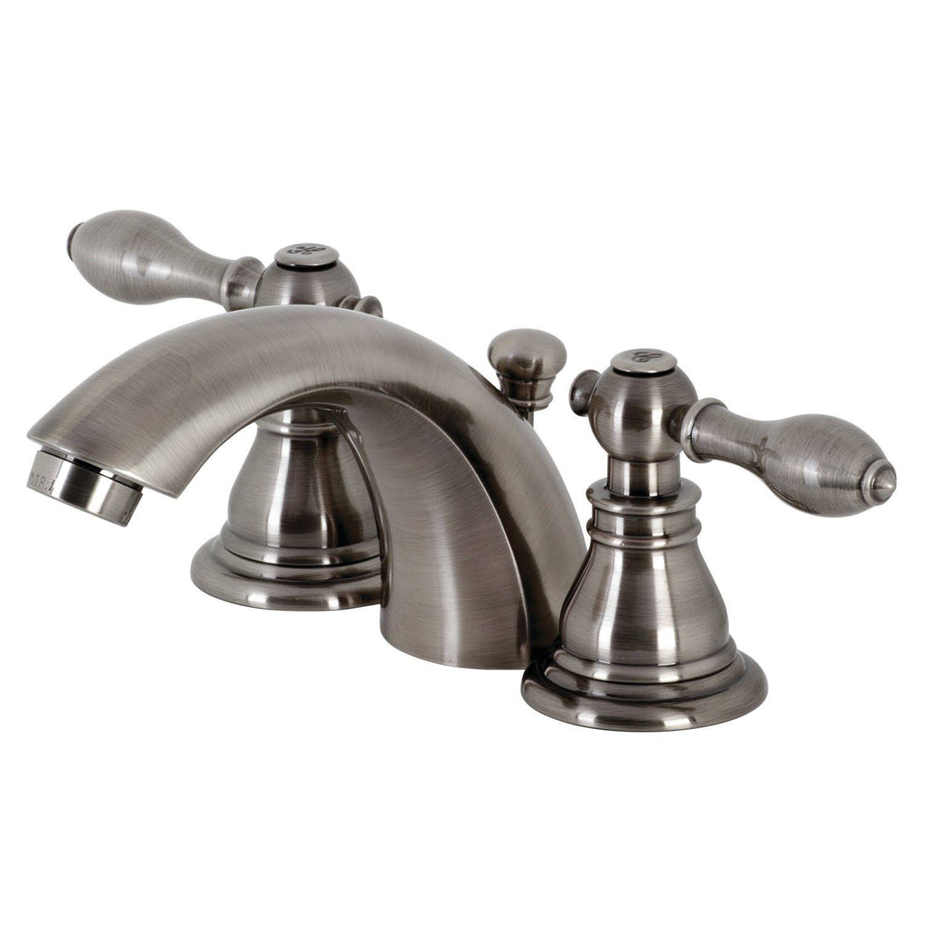 Black Stainless Mini-Widespread Bathroom Faucet U523783