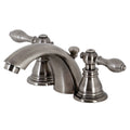 Black Stainless Mini-Widespread Bathroom Faucet U523783