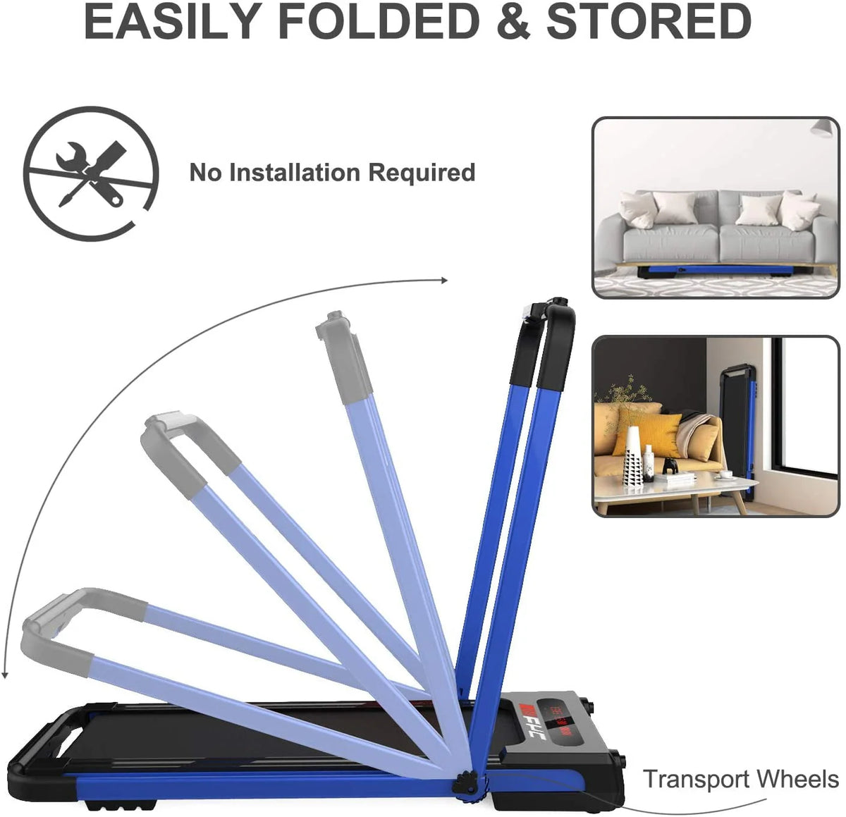2.5HP Folding Treadmill U4693