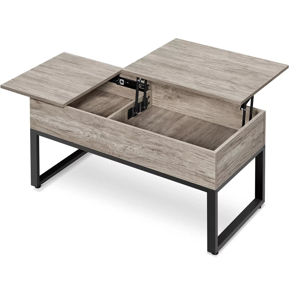 Rustic Gray Wood Lift Top Coffee Table M361