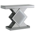 Console Table with LED Lighting Silver J9581