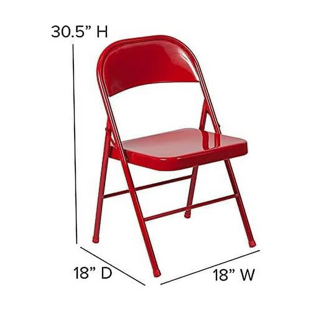Red Metal Folding Chair X171231