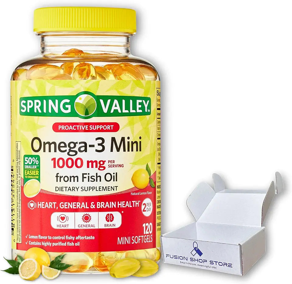 Fish Oil 1000mg Omega-3 120 Softgels W91303