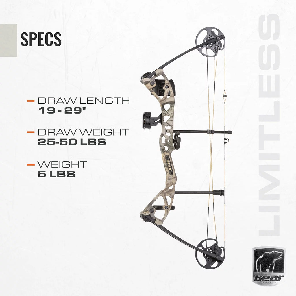 Dual Cam Compound Bow with Quiver, Sight and Rest S15940
