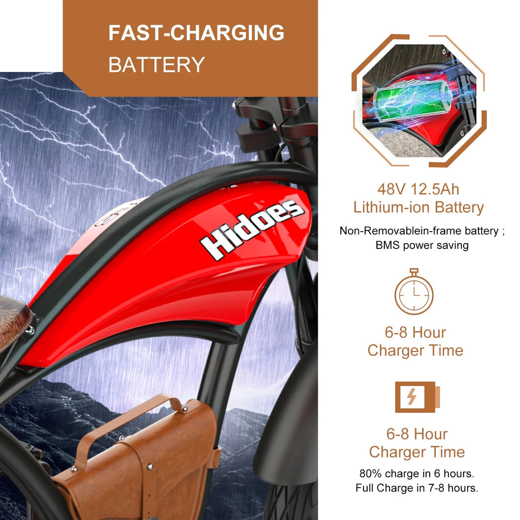 Electric E-bike with 26 Fat Tires & 7-Speeds T227