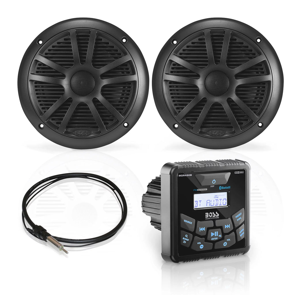 Marine Gauge Receiver Speakers, Bluetooth, No CD G5182