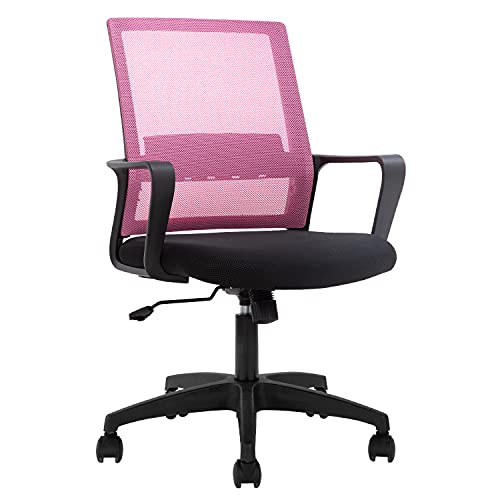 Black Ergonomic Mesh Office Chair with Armrests J535183
