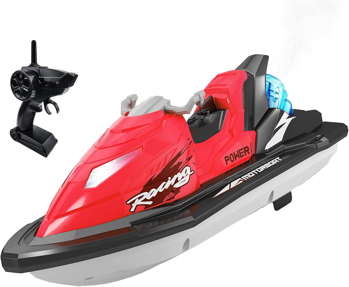 RC Boat with Rechargeable Battery Dual Motors Blue O19837