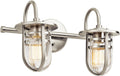 2-Light 2-Arm Bath Vanity in Brushed Nickel M845031