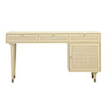 3-Drawer Wooden Desk with Cabinet R43715