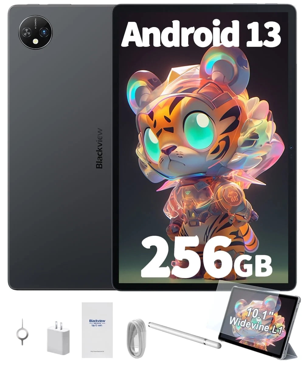 10 inch Tablet 64GB ROM 8GB RAM Android 13 Gray H9774