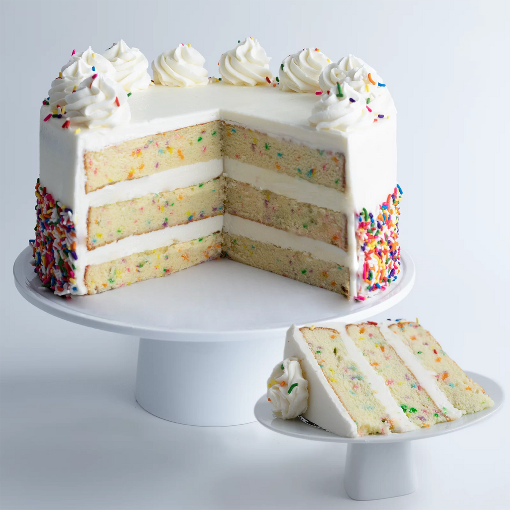 Vanilla Confetti Cake Large 10” Size N34788