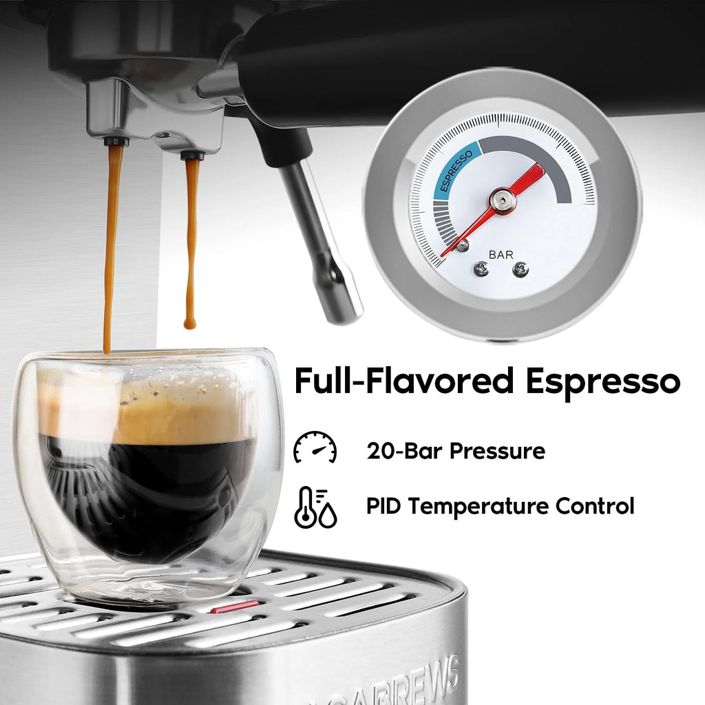 20 Bar Espresso Machine with Milk Frother Steam Wand V35751