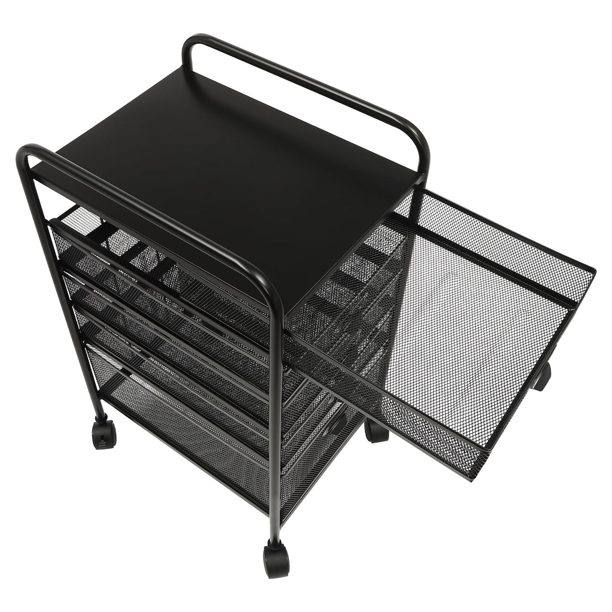 5 Drawer Black File Cabinet M54491