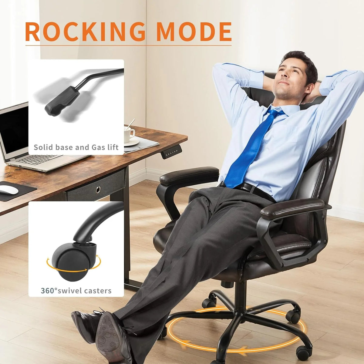 Black Executive Office Desk Chair A938