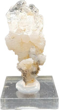 Hyalite Opal on Chalcedony Mineral F41409