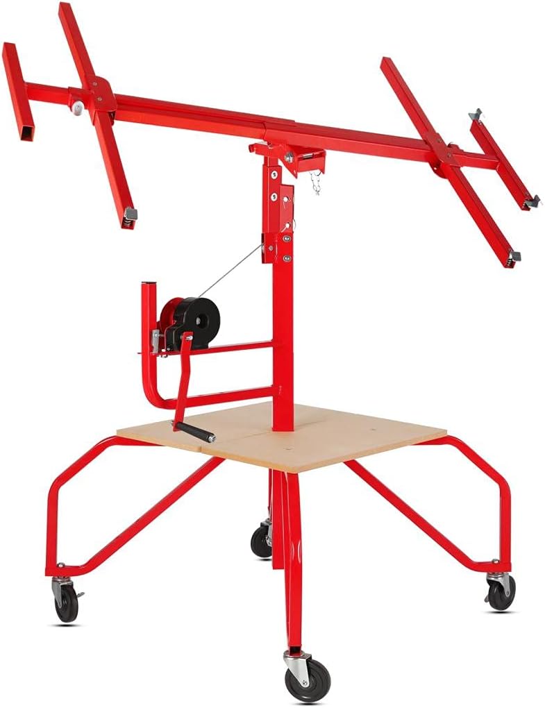 Drywall Lift Rolling Panel Hoist Jack Lifter 16FT R2219